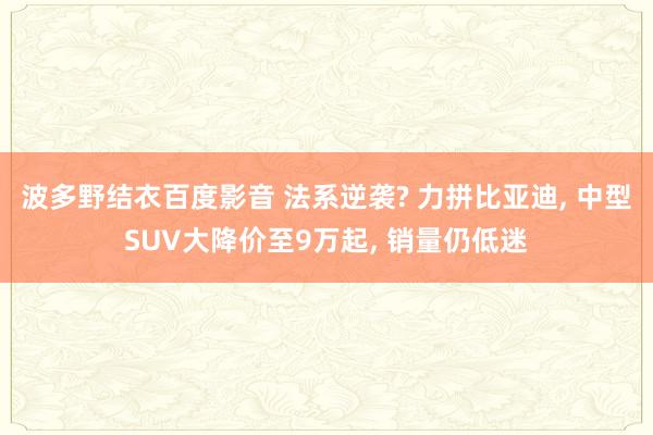 波多野结衣百度影音 法系逆袭? 力拼比亚迪， 中型SUV大降价至9万起， 销量仍低迷