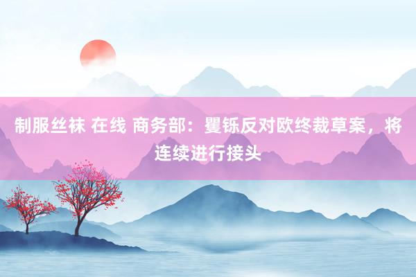 制服丝袜 在线 商务部：矍铄反对欧终裁草案，将连续进行接头