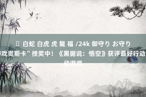✨白蛇 白虎 虎 龍 福 /24k 御守り お守り “游戏奥斯卡”授奖中！《黑据说：悟空》获评最好行动游戏