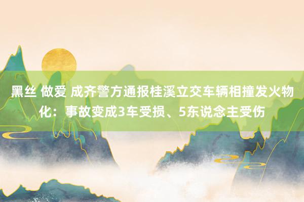 黑丝 做爱 成齐警方通报桂溪立交车辆相撞发火物化：事故变成3车受损、5东说念主受伤
