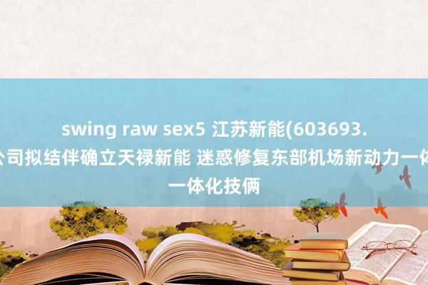swing raw sex5 江苏新能(603693.SH)子公司拟结伴确立天禄新能 迷惑修复东部机场新动力一体化技俩