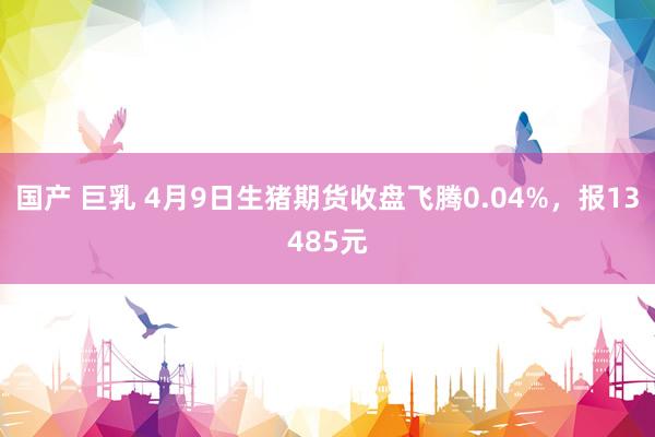 国产 巨乳 4月9日生猪期货收盘飞腾0.04%，报13485元