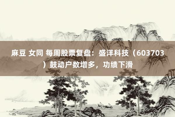 麻豆 女同 每周股票复盘：盛洋科技（603703）鼓动户数增多，功绩下滑