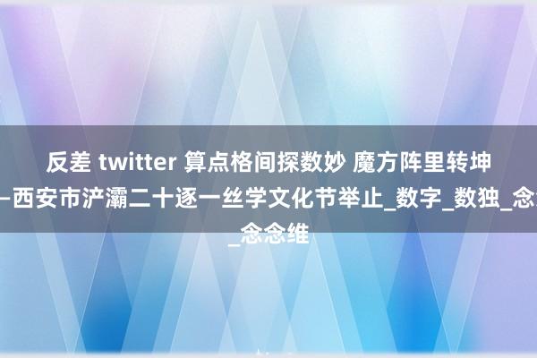 反差 twitter 算点格间探数妙 魔方阵里转坤乾——西安市浐灞二十逐一丝学文化节举止_数字_数独_念念维